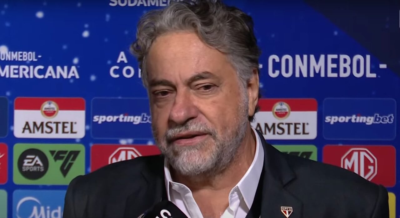 Julio Casares , ex-presidente do São Paulo - Foto: Reprodução/Youtube CazeTV