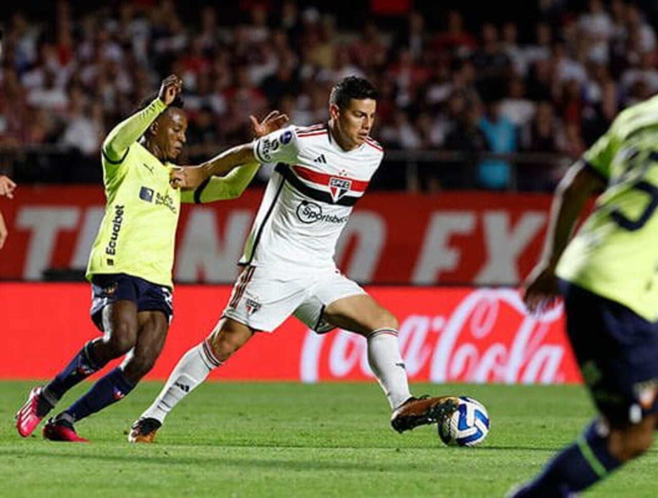 James Rodrigues - São Paulo 1 x 0 LDU, na Copa Sul-Americana de 2023 - Foto: Rubens Chiri/São Paulo