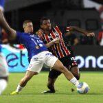 Luiz Gustavo comemora retorno com gol diante do Águia de Marabá, “Só agradecer ao São Paulo”