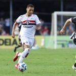 Matheus Alves recebe terceiro cartão amarelo e vai desfalcar o São Paulo diante do Ceára