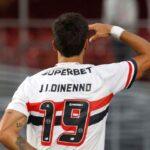 Dinenno marca primeiro gol pelo São Paulo e entra na briga por vaga contra a LDU