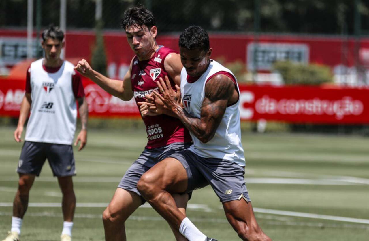 São Paulo treina com reforço para encarar o Mirassol