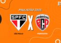 São Paulo x Primavera: onde assistir, escalações e arbitragem